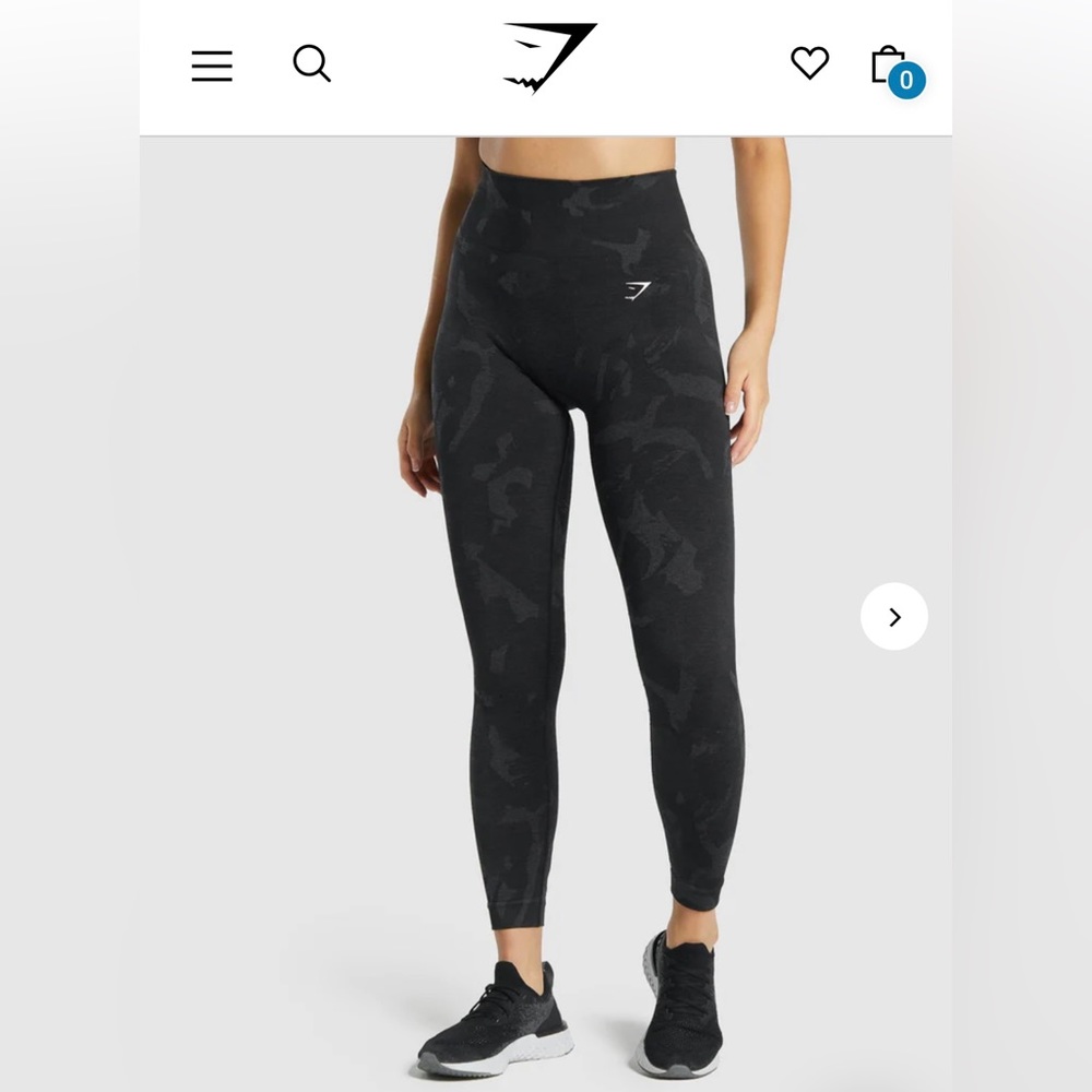 Gymshark Adapt Camo Seamless Leggings - Black